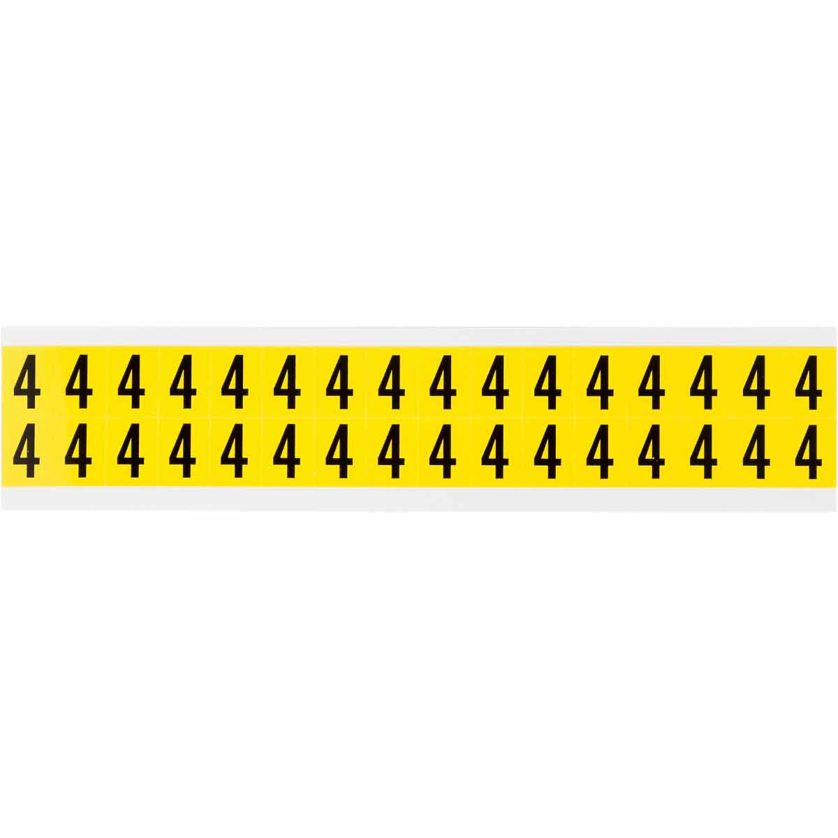 0.625" Vinyl N&L Black on Yellow 4 32/PK