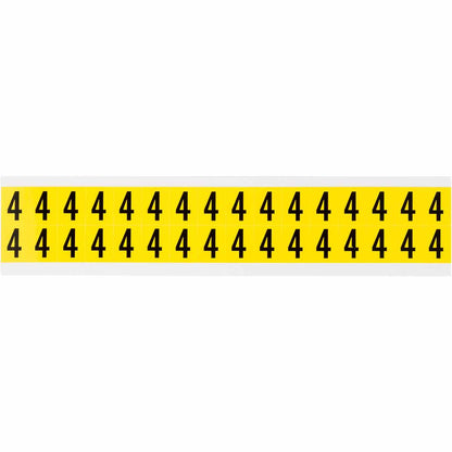 0.625" Vinyl N&L Black on Yellow 4 32/PK