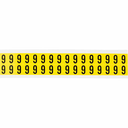 0.625" Vinyl N&L Black on Yellow 6 32/PK