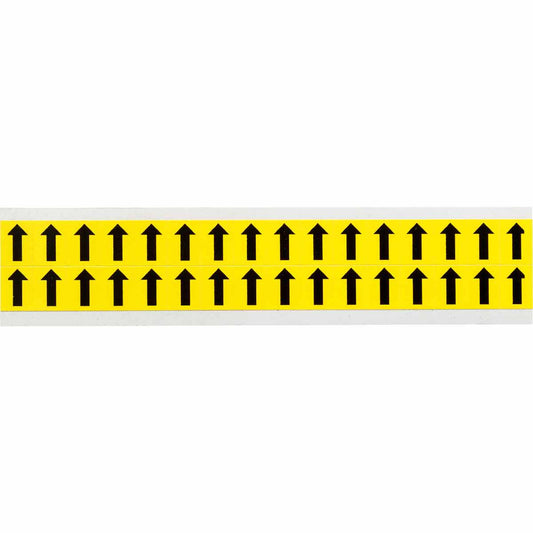 0.625" Vinyl N&L BK on YL Arrow 32/PK