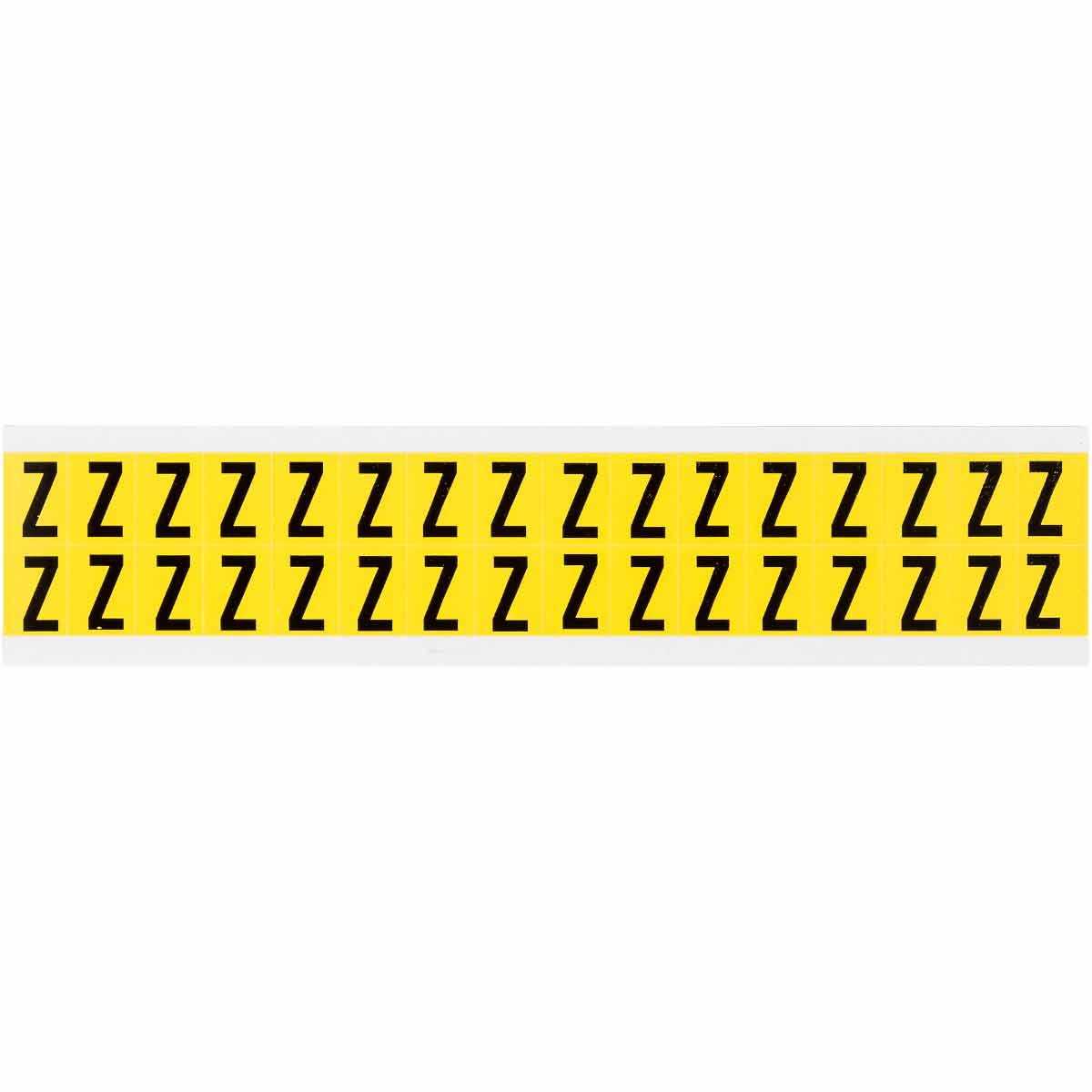 0.625" Vinyl N&L Black on Yellow Z 32/PK