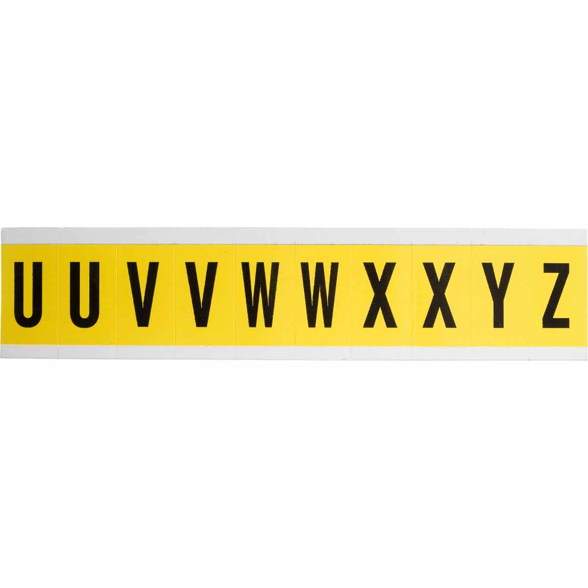 1 in Vinyl N&L BK on YL U to Z 10/PK