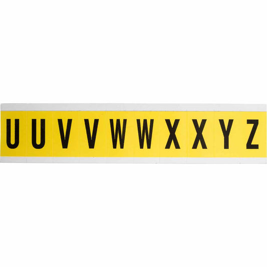 1 in Vinyl N&L BK on YL U to Z 10/PK