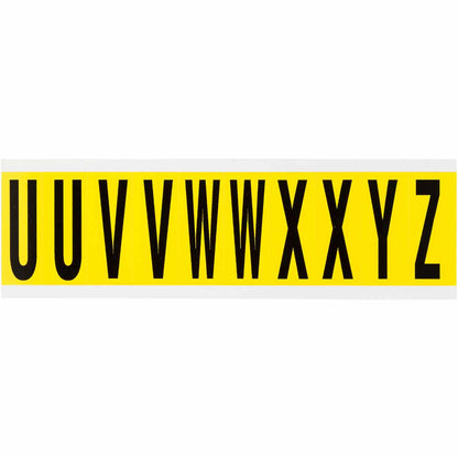 2 in Vinyl N&L BK on YL U to Z 10/PK
