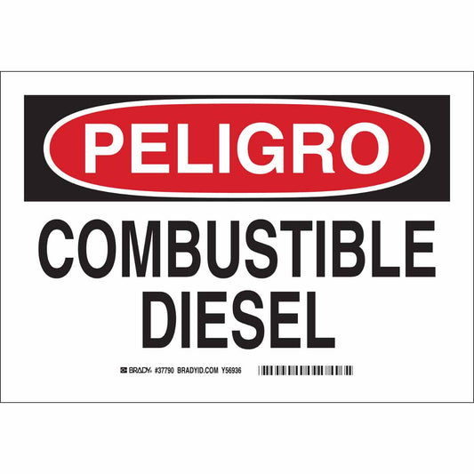 B120 7X10 RD/BK/WT SPANISH/DIESEL FUEL