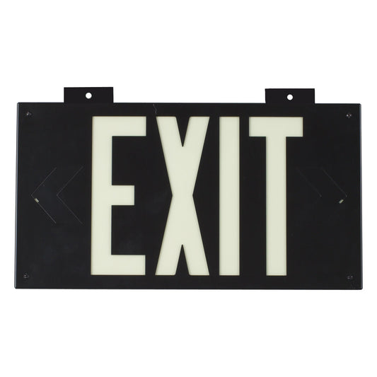 WALL MOUNTED EXIT SIGN BLACK