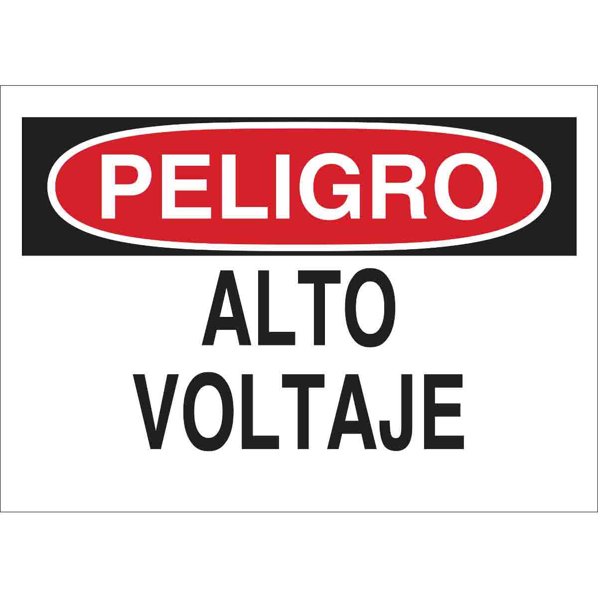 B120,10X14,RED,BLK/WHT,ALTO VOLTAJE