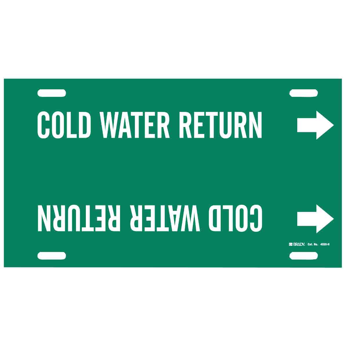 4030-H COLD WATER RETURN GRN/WHT STY H