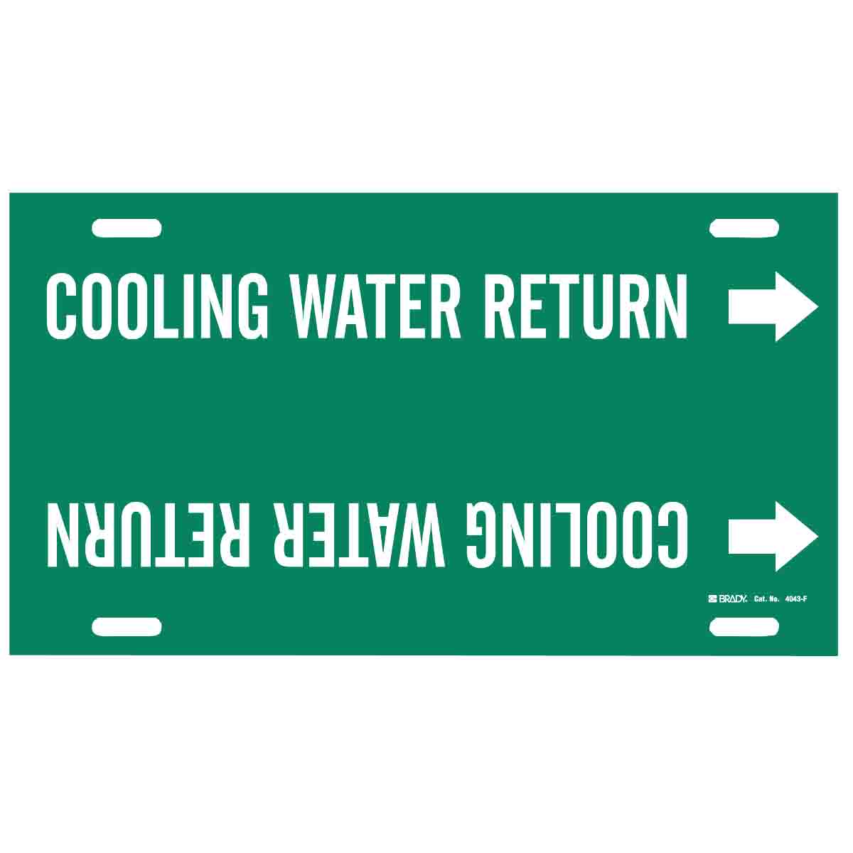 4043-F COOLING WATER RETURN/GRN/STY F