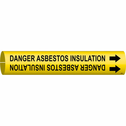 B915 STY A B/Y DANGER ASBESTOS INSULATIO