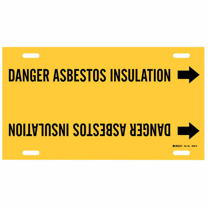 B915 STY H B/Y DANGR ASBESTOS INS