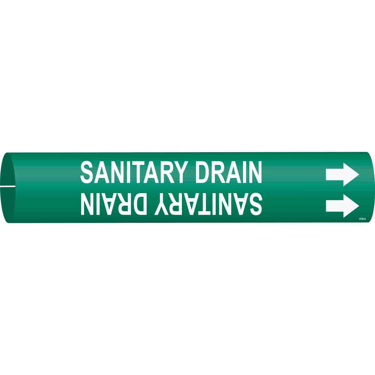 4122-A SANITARY DRAIN WHT/GRN