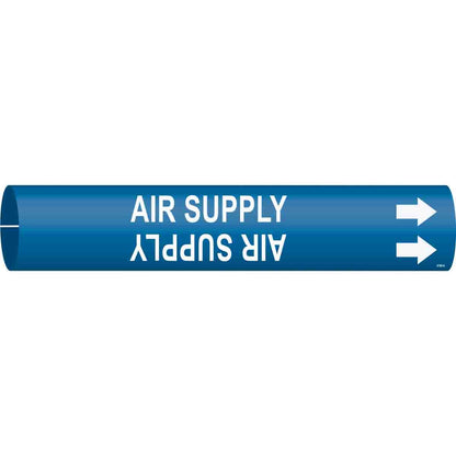 B915 PIPEMARKER SIZE A WHITE/BLUE