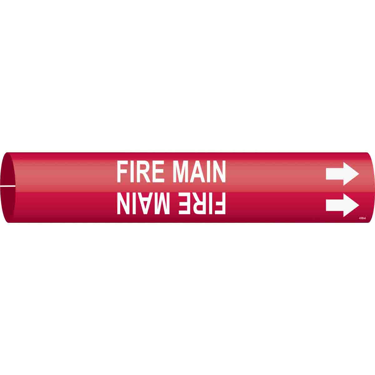 B915 PIPEMARKER SIZE A WHITE/RED