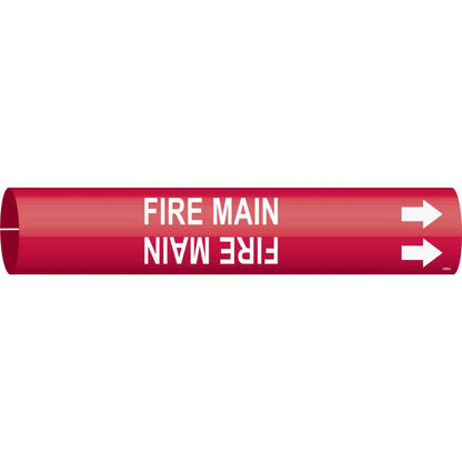 B915 PIPEMARKER SIZE A WHITE/RED