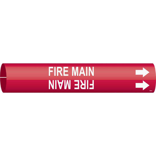 B915 PIPEMARKER SIZE A WHITE/RED