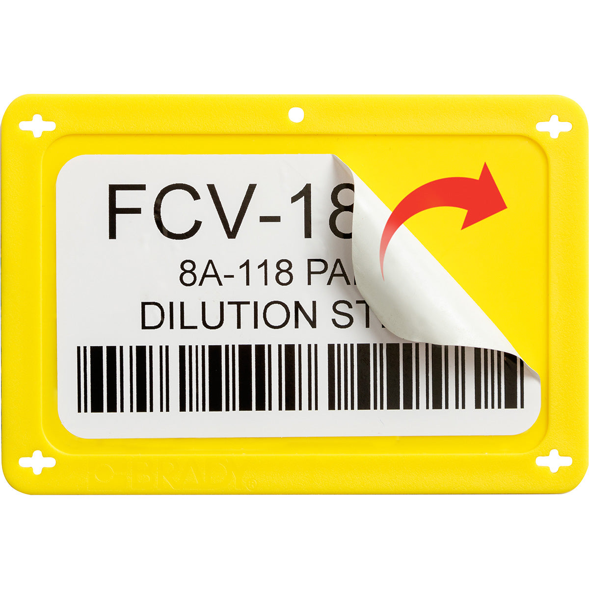 Blank Valve Tags 3.2in H x 4.7in W YL