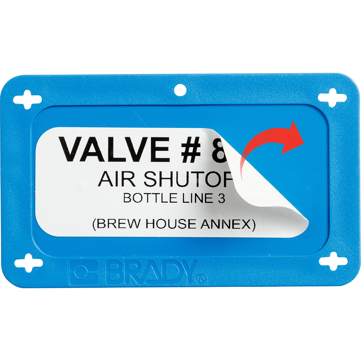 Blank Valve Tags 2.2in H x 3.7in W GR