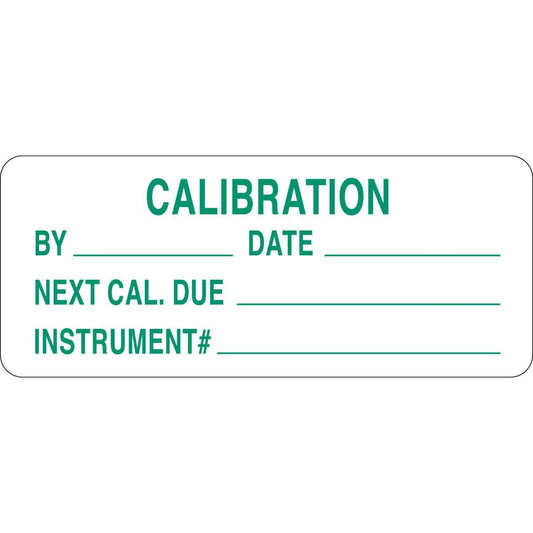 B747 5/8"X1-1/2" GRN/WHT CALIBRATION