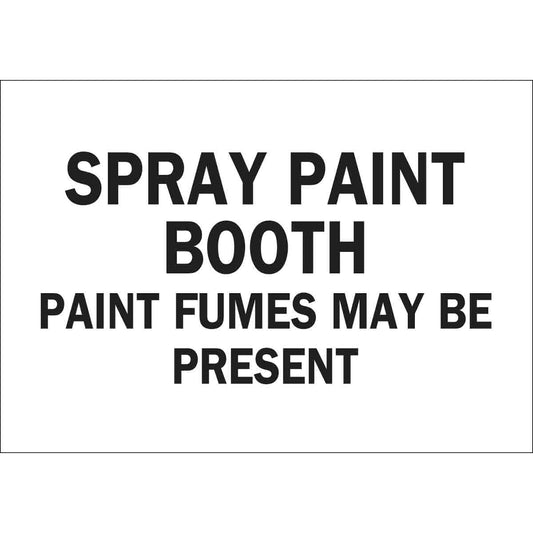 Sgn B555 10X14 BLK/WHT Spray Paint Booth