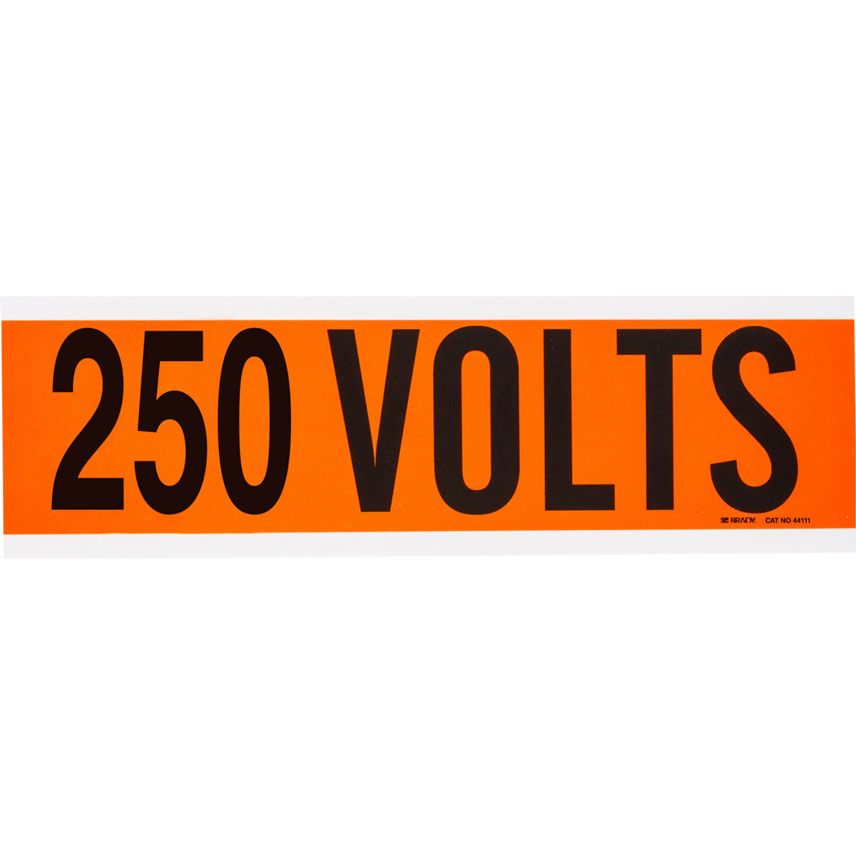 Label STYLE A BK on OR 250 VOLTS 1/CD