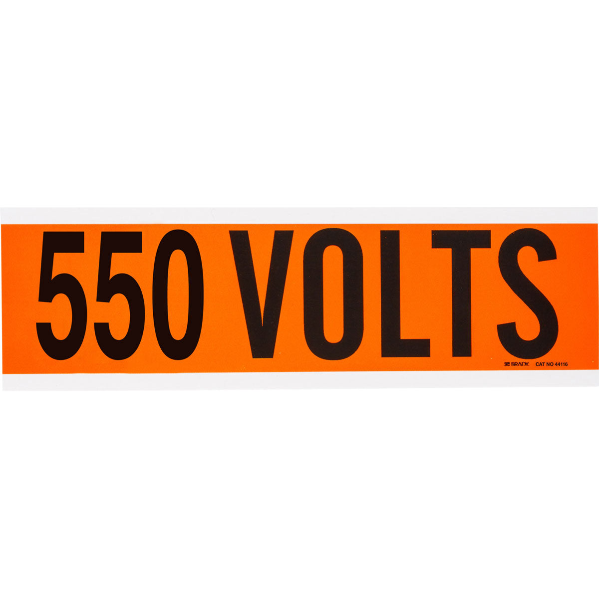 Label STYLE A BK on OR 550 VOLTS 1/CD