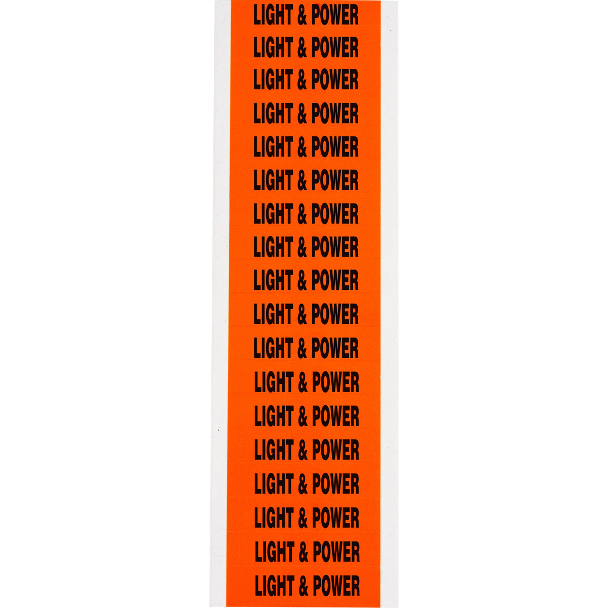 Lbl STYLE C BK/OR LIGHT & POWER 18/CD