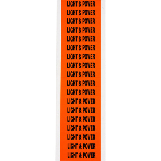 Lbl STYLE C BK/OR LIGHT & POWER 18/CD