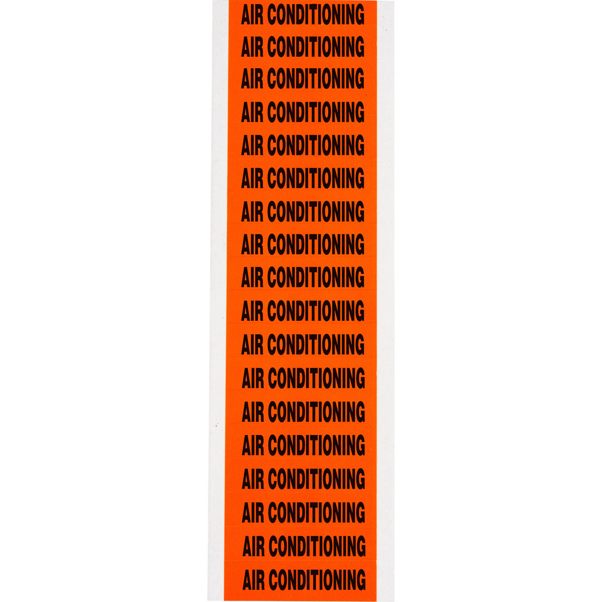 Lbl STYLE C BK/OR AIR COND. 18/CD