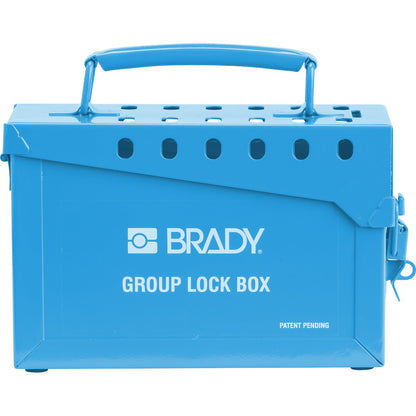 GROUP LOCK BOX, SMALL, 13 LOCK, BLUE