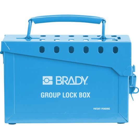 GROUP LOCK BOX, SMALL, 13 LOCK, BLUE