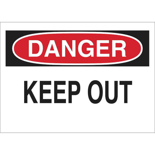 B302-10X14-WK-O-DAN-KEEP OUT