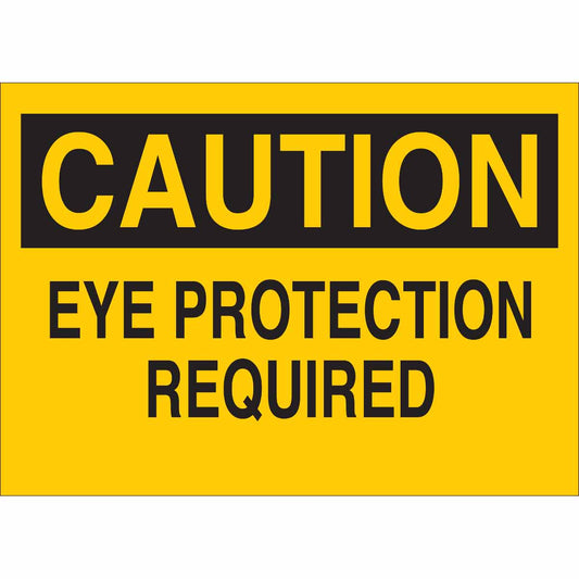 B120 10"HX14" BLK/YEL CAUTION SIGN