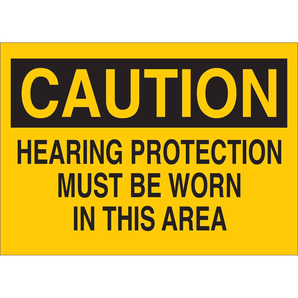 B302-10X14-YK-O-CAU-HEARING PROTECTION