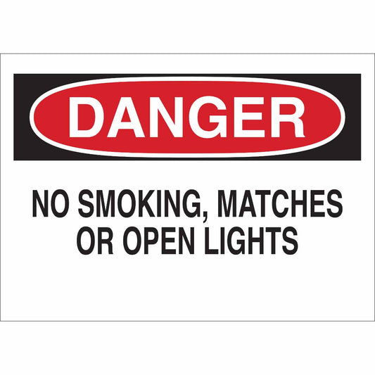 B302-10X14-WK-O-DAN-NO SMOKING, MATCHES