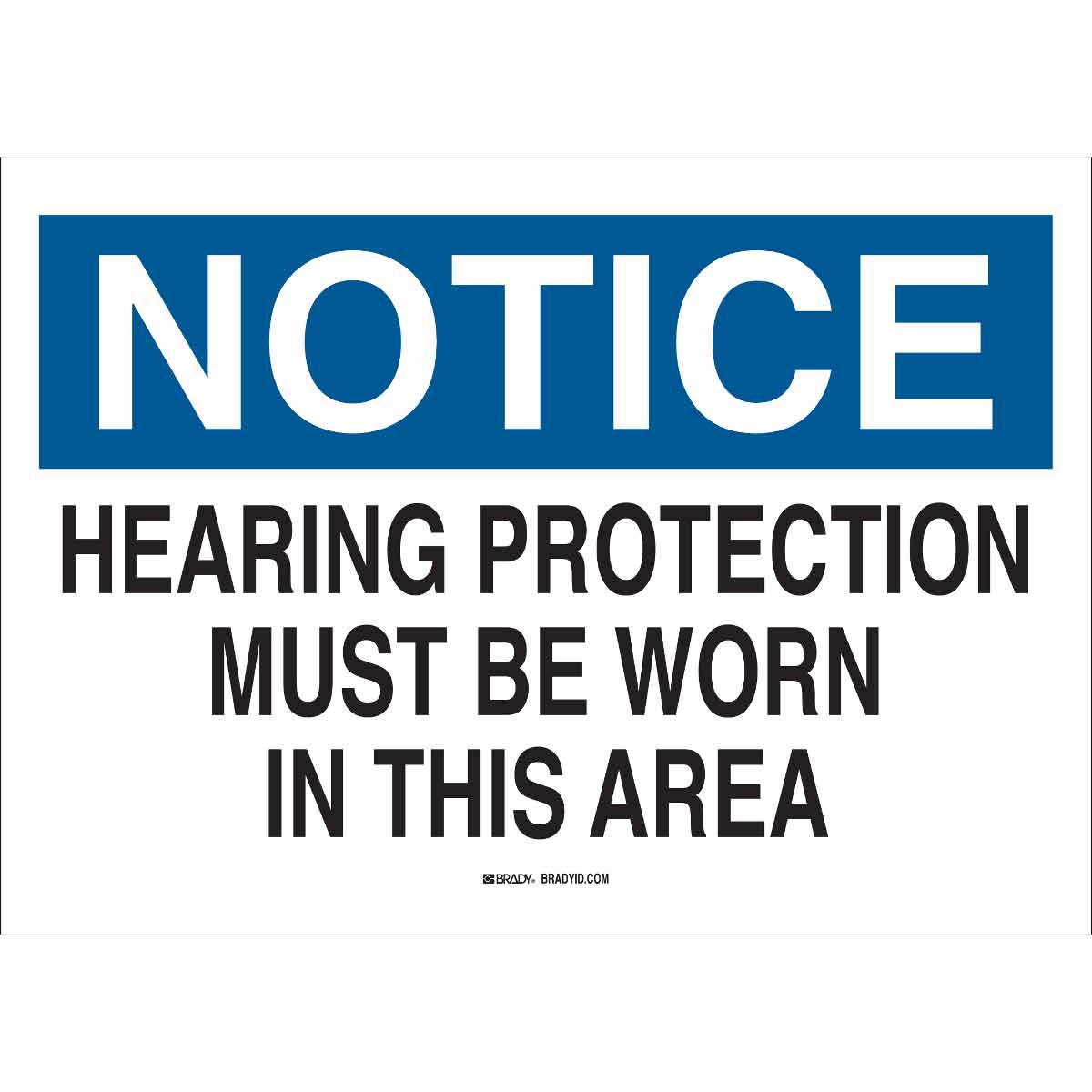 B120,7X10,BLU,BLK/WHT,HEARING PROTECTION