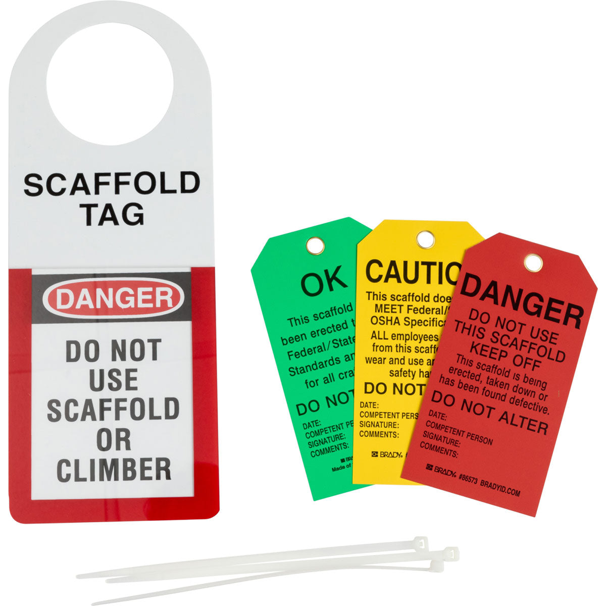 SCAFFOLD HOLDER & TAGS