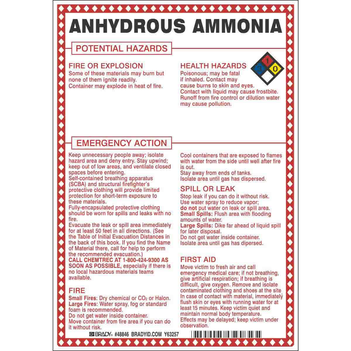 B120,10X7,ANHYDROUS AMMONIA