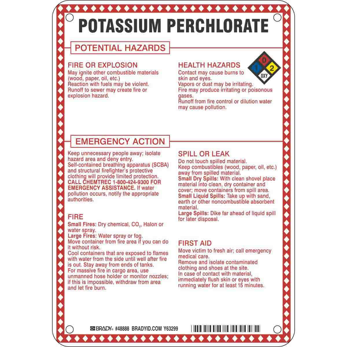 HAZARDOUS MATERIAL SIGN(DOT 5800.4-1987)