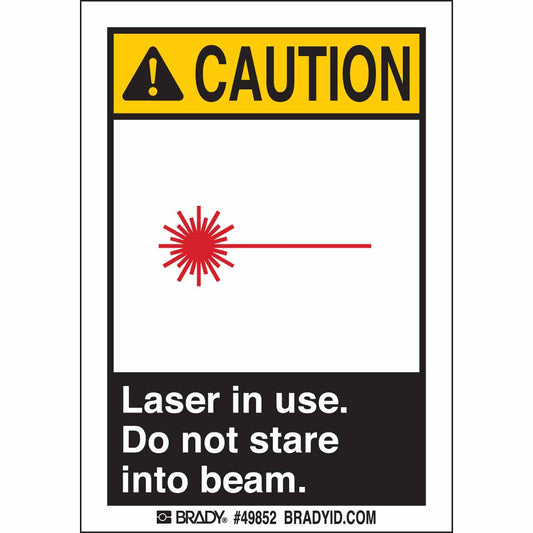 PREMIER CAUTION SIGN-LASER 5/PK