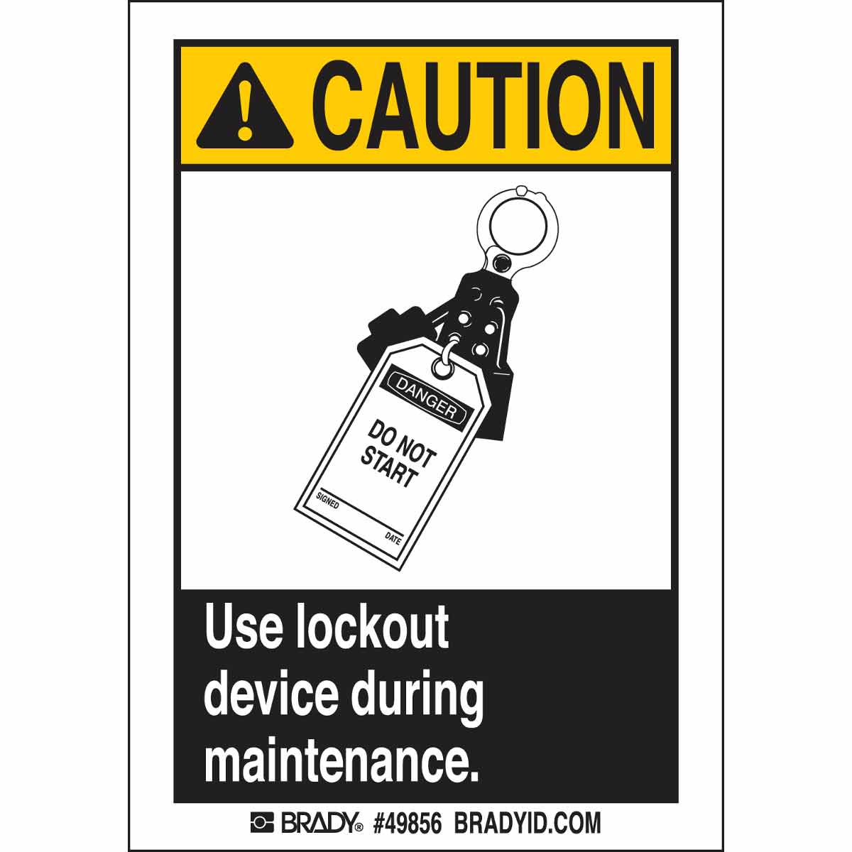 USE LOCKOUT DEVICE 5/PK