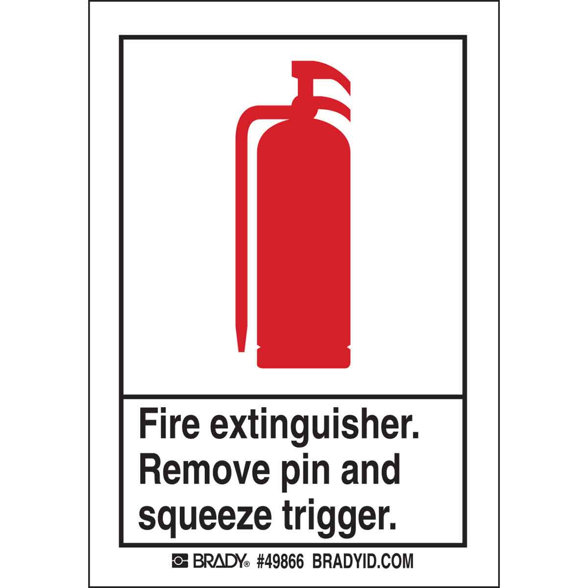 FIRE EXTINGUISHER SIGN 5/PK