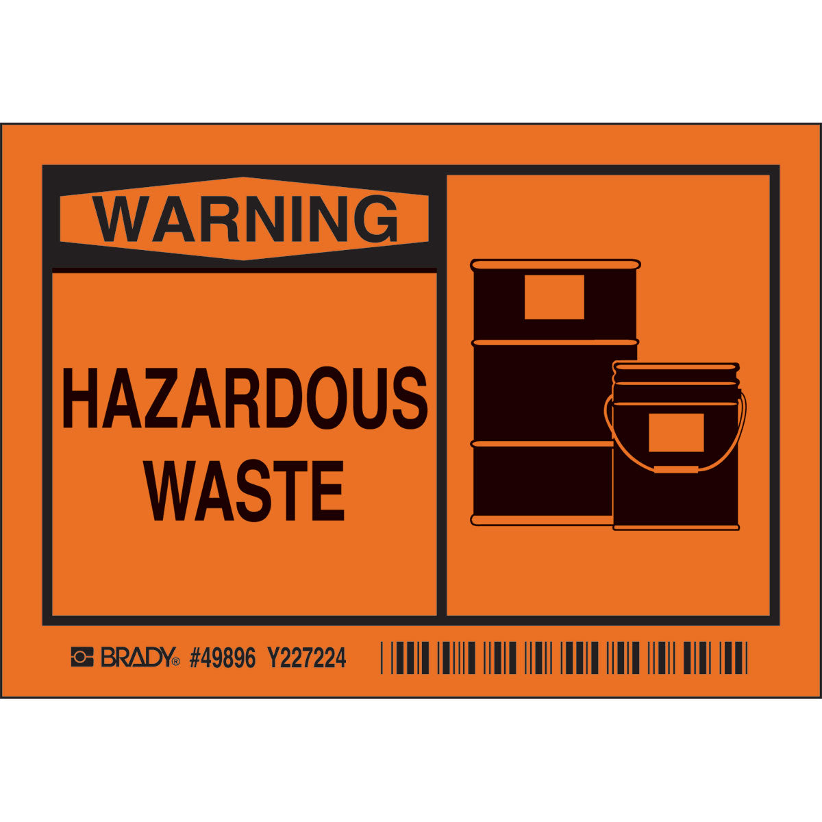 HAZARDOUS WASTE 5/PK