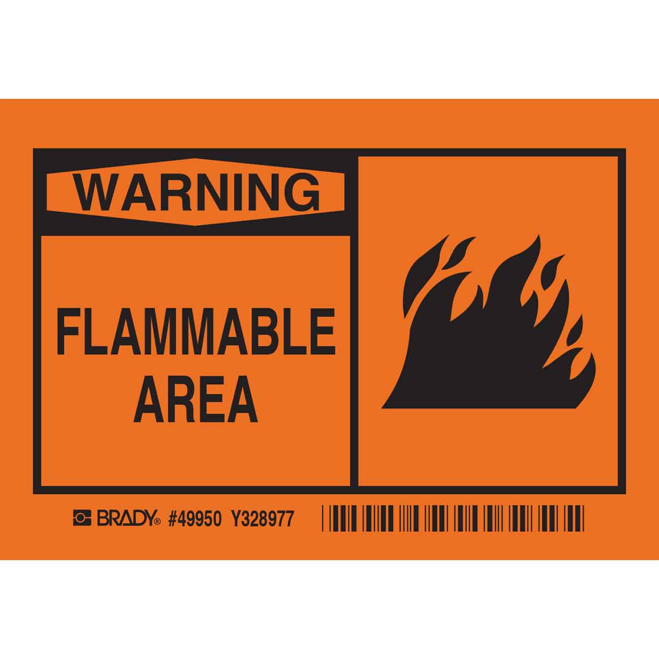 FLAMMABLE AREA 5/PK