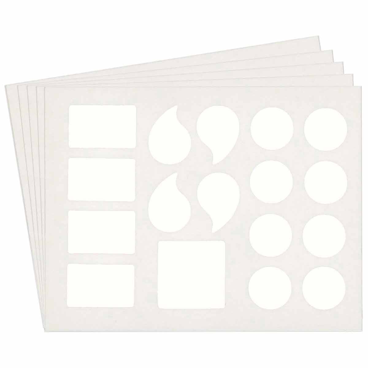 QA 5040 Series B302 1" Lbl ASSTD WT 10PK