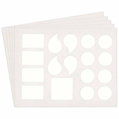 QA 5040 Series B302 1" Lbl ASSTD WT 10PK