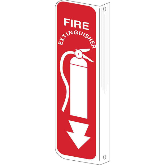 2-WAY SIGN FIRE EXTING/ARR DWN