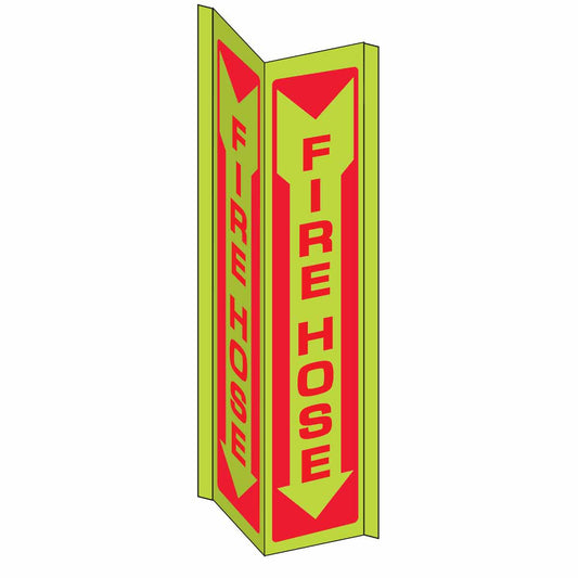 3-WAY SIGN FIRE HOSE / GLOW