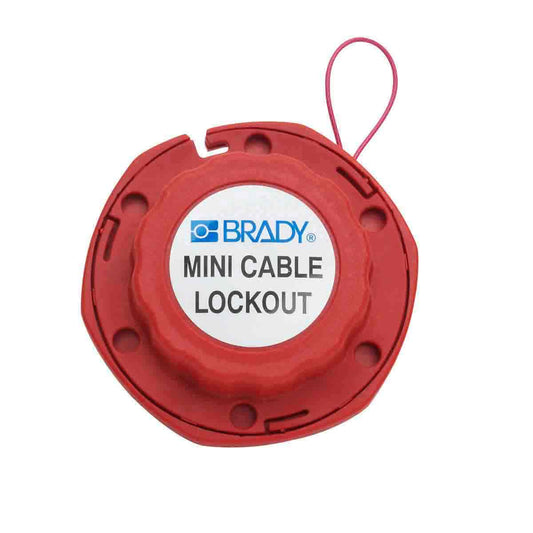 MINI CABLE LOCKOUT WITH STEEL CABLE 2.4M