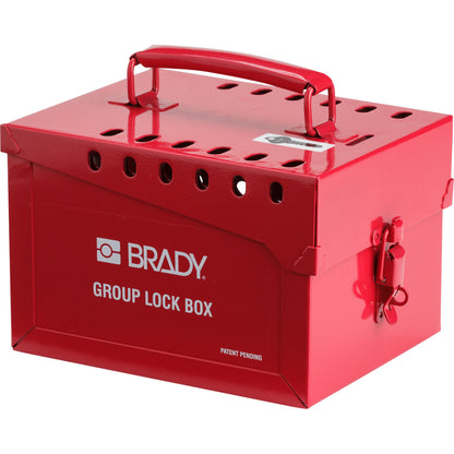 GROUP LOCK BOX, MEDIUM, 13 LOCK, RED